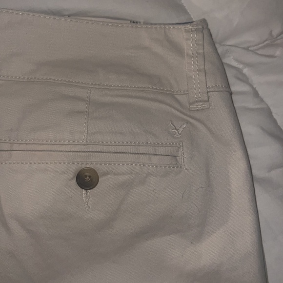 American Eagle Outfitters Mid-2000’s Artist Trouser in Khaki, size 4 long - Picture 15 of 15